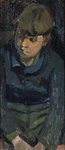 Boy in a blue jersey by Joan Kathleen Hardy Eardley