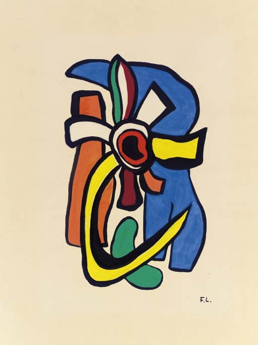 Fleur composition murale by Fernand Léger, 1952