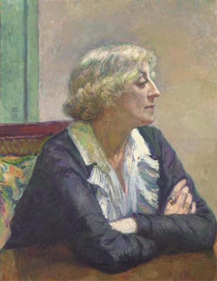 Maria van Rysselberghe, arms crossed