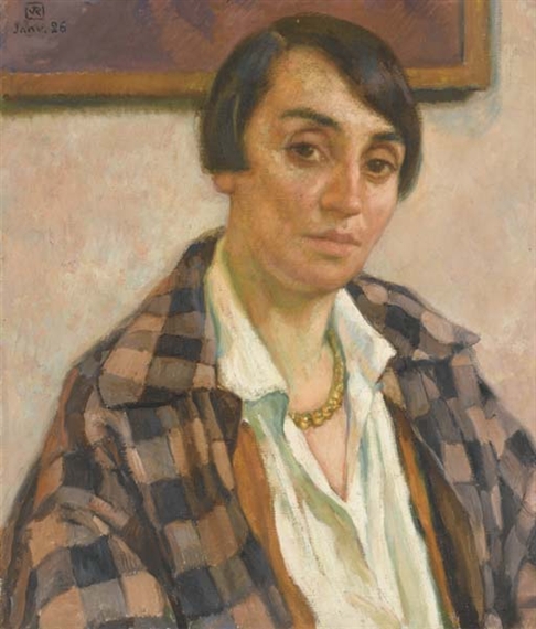 Portrait of Elizabeth Van Rysselberghe by Théo van Rysselberghe, January 1926