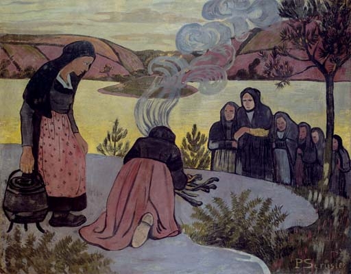 Le feu dehors ou Les Mammau by Paul Sérusier, 1893