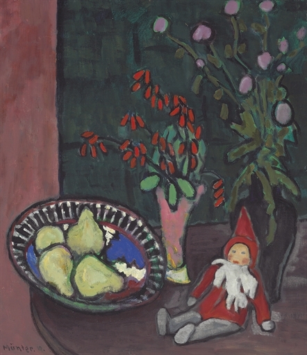 Stilleben mit Heinzelmännchen by Gabriele Münter, 1910