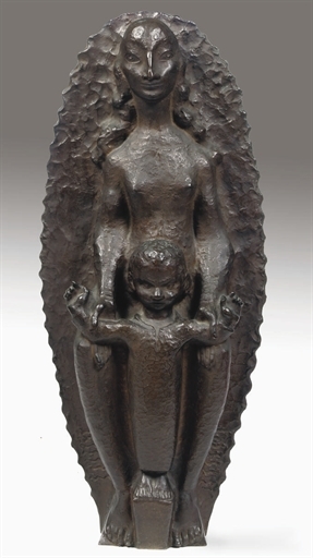 Madonna and child by John Rädecker, 1928