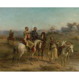 SHOWING THE WAY - Paul Dominique Philippoteaux