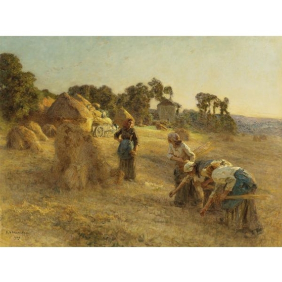 LES GLANEUSES by Léon-Augustin L'Hermitte, 1909