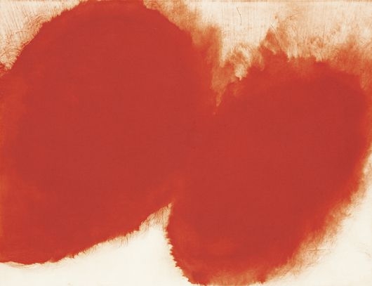 Untitled from Twelve Etchings I / Red Oval Forms by Anish Kapoor, 2007