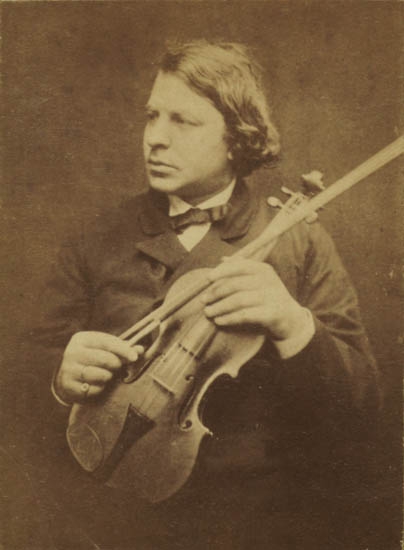 Joachim (with violin). by Julia Margaret Cameron, 1868
