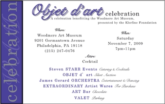 Objet d’art Celebration - Woodmere Art Museum