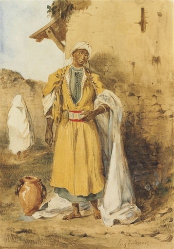 Négresse venant chercher de l'eau by Eugène Delacroix, 1832