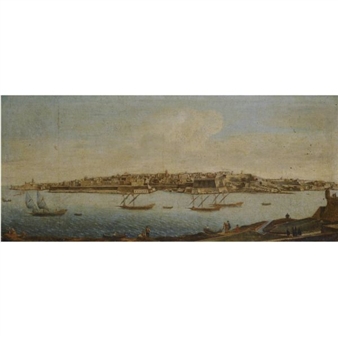 Malta, A View of Valetta from Marsamxett Harbour - Alberto Pullicino