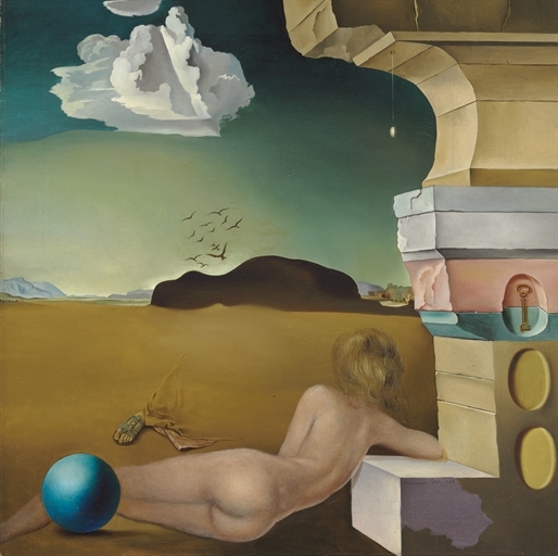 Artwork by Salvador Dalí, Nu dans la plaine de Rosas, Made of oil on canvas