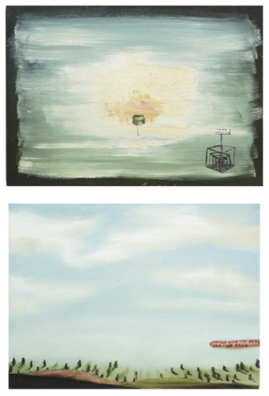 Two works: Arrest and Field of indecision by Dan Attoe, 2002 and 2003