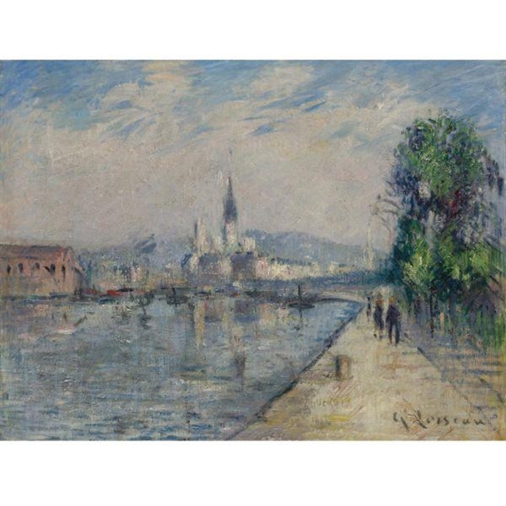 Gustave Loiseau、Bord de riviere Gustave Loiseau | Bord de rivière (Circa 1901) | MutualArt