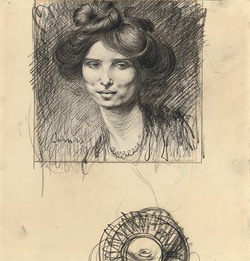 Portrait of Dorelia by Augustus Edwin John, circa 1903