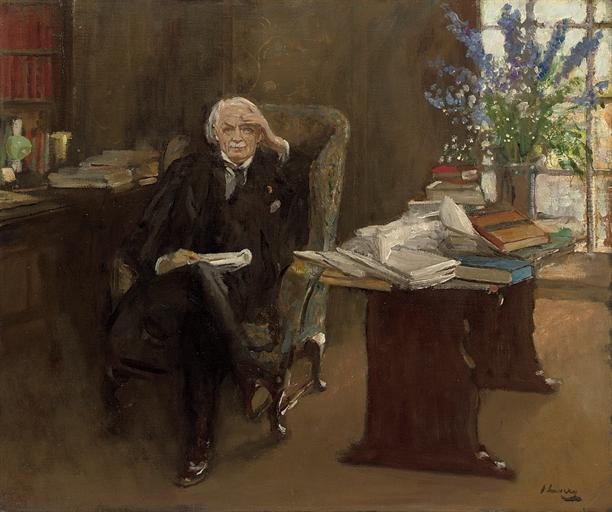 Artwork by John Lavery, War Memories, Made of oil on canvas-board