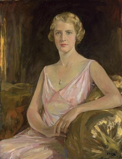 Artwork by John Lavery, Portrait of Cynthia Zur Nedden, Made of oil on canvas