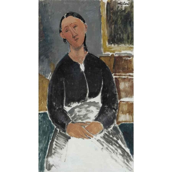 LA FANTESCA by Amedeo Modigliani, Painted in 1915.