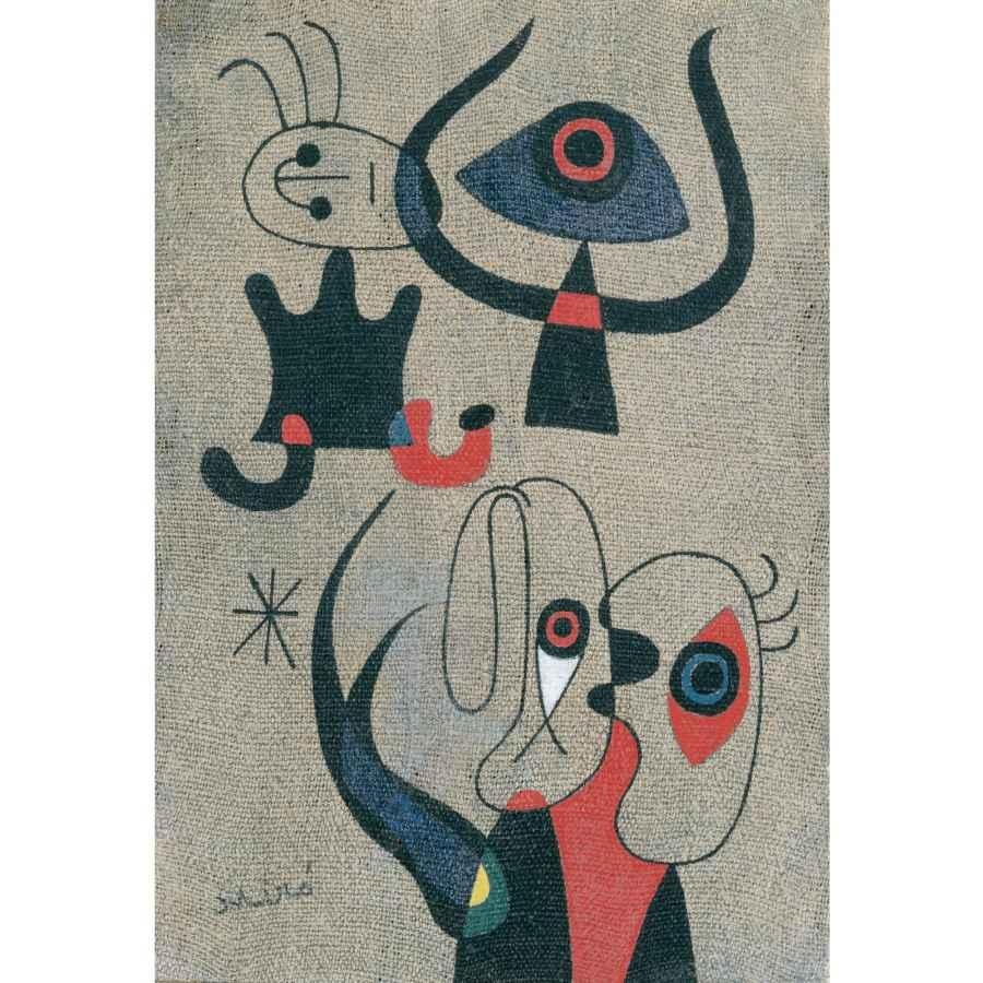 Joan Miró FEMMES ET OISEAU DANS LA NUIT (1946) MutualArt