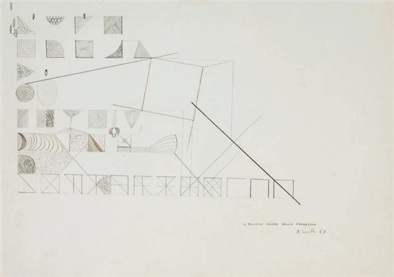 Gastone Novelli | Il piccolo mondo della geometria (1967) | MutualArt