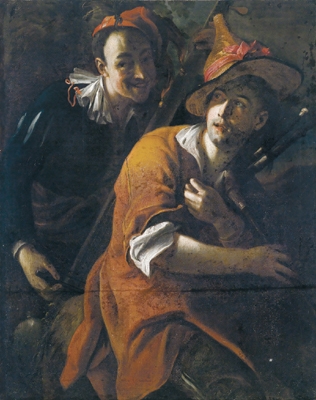 Two musicians / Due musicanti by Salomone Adler