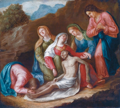 The Lamentation of Christ / Il compianto su Cristo morto by Jacopo Palma il Vecchio