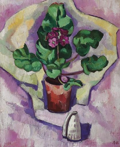 Artwork by Marsden Hartley, Still Life, Geraniums, Made of oil on canvas