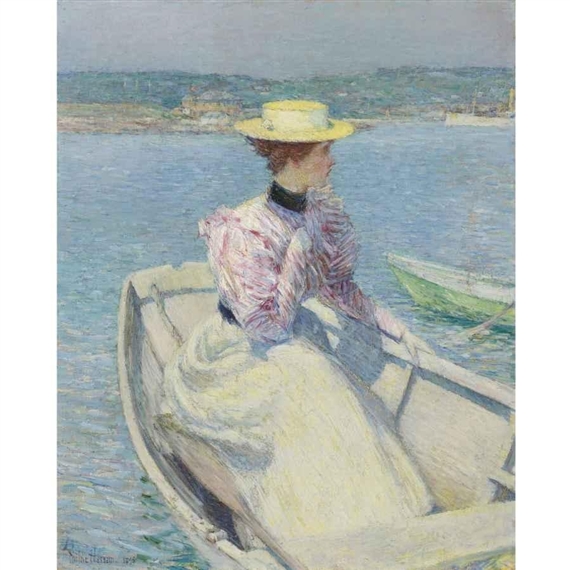 THE WHITE DORY, GLOUCESTER by Childe Hassam, 1895