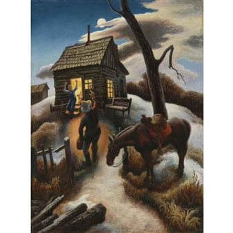 LITTLE BROWN JUG by Thomas Hart Benton‏, 1941