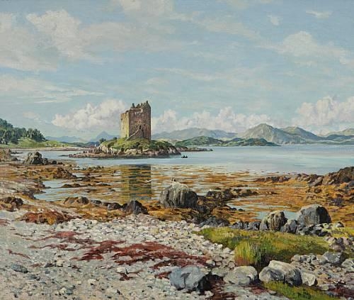 Artwork by James McIntosh Patrick‏, Castle Stalker, Made of oil on canvas