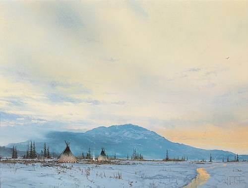 'Frozen Daybreak' by Thomas Kinkade, 1984