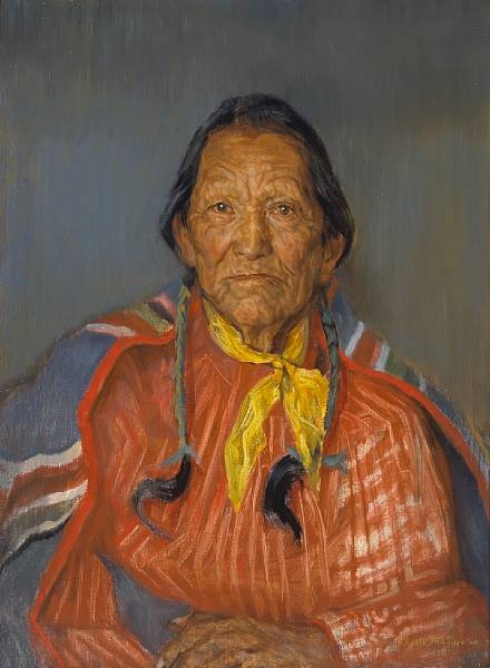 Artwork by Charles Winstanley Thwaites, John Concha, Made of oil on masonite