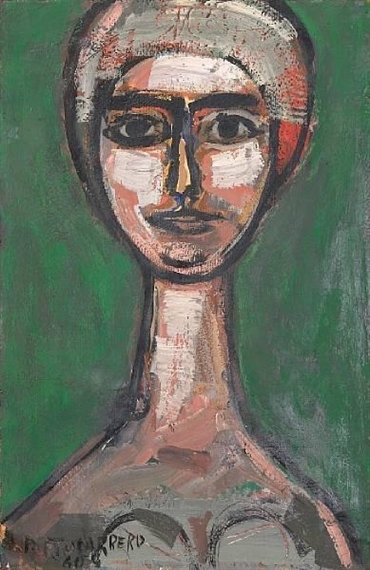 René Portocarrero | Retrato de una mujer (1960) | MutualArt