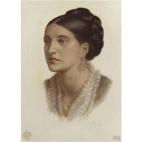 PORTRAIT OF MRS GEORGINA FERNANDEZ by Dante Gabriel Rossetti