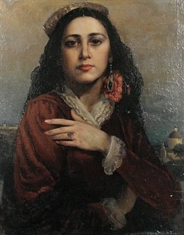 Portrait of a Spanish woman - Eduardo Soria
