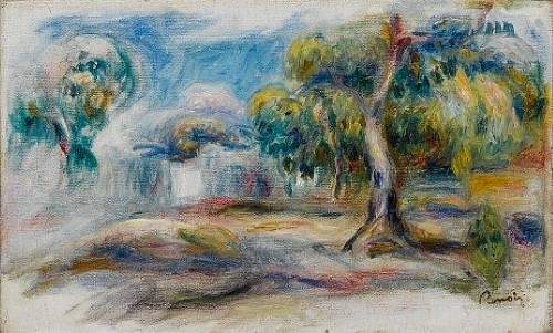 Pierre-Auguste Renoir | Paysage à Cagnes - fragment | MutualArt