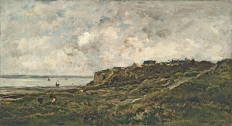 Marée basse à Villerville - Charles-François Daubigny
