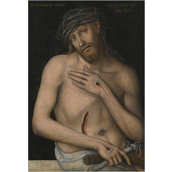 CHRIST AS THE MAN OF SORROWS by Lucas Cranach the Younger