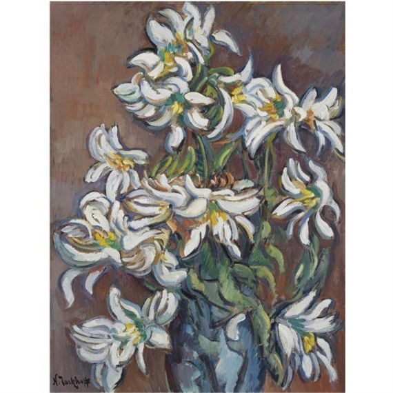 WHITE LILIES by Nikolai Alexandrovich Tarkhoff