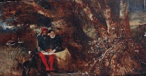 Faust and Marguerite by John Anster Fitzgerald, 1861