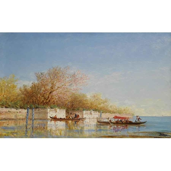 LES JARDINS FRANCAIS by Félix Ziem