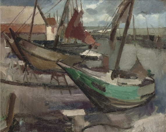 The harbour of Marken by Ernst van Leyden