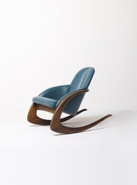 Wendell Castle | “Crescent” rocking chair (1984) | MutualArt