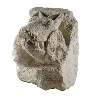 CORBELS WITH A HORSE AND DOG - English School, 12th Century