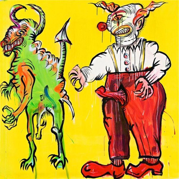 BEEZLEBOZO (LUBRICATED GOAT) by Adam Cullen, 2004