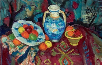 Nature morte au tapis - Charles Camoin