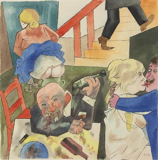 Orgie by George Grosz, 1922