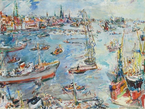 Hamburg III by Oskar Kokoschka, 1961