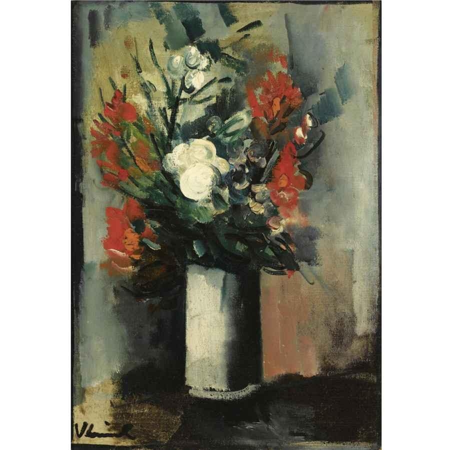 Artwork by Maurice de Vlaminck, VASE DE FLEURS, Made of oil on canvas