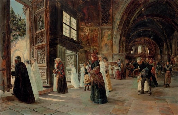 After the wedding ceremony by José Gallegos y Arnosa