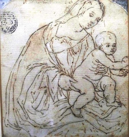 Madonna and Child, Within a Painted Arch by Italian School, 16th Century